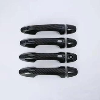 VSIOK Car Exterior Door Handles for HILUX REVO Rocco, Door Handle Cover Protector Anti-Scratch Outside Door Handle,C/Matte Black