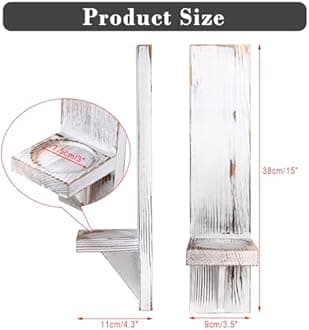 OwnMy - Set of 2 wooden wall sconces rustic wall sconces wall sconces wall sconces vintage white wall sconces hanging sconces wall sconces wall sconces for