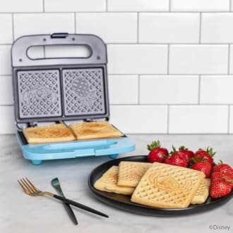 Uncanny Brands Disney Lilo and Stitch Waffle Maker - Make Lilo and Stitch Waffles - Kitchen Appliance