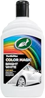 Turtle Wax Color Magic, Colour Restoring Car Polish, White, Minor Car Scratch Remover, Enhances Car Paint Colour, Providing Showroom Shine and Car Wax Protection, 500ml, Pack of 1