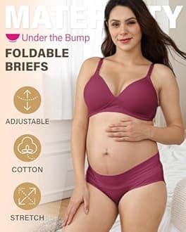 Intimate Portal Maternity Knickers | Pregnancy Postpartum Underwear | Foldable Under Bump Pants