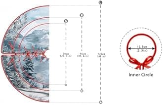Christmas Forest Christmas Tree Skirt by Leo Walker 48 Inches Large Merry Christmas Tree Rug Skirts, Funny Soft Trimmed Tree Collar Mat for Farmhouse Winter Xmas Holiday Party Decorations