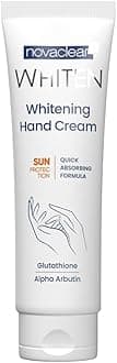 Novaclear Whitening Hand Cream with SPF – Glutathione, Alpha Arbutin, Shea Butter & Sweet Almond Oil – Brightening & Moisturizing Hand Cream for Dark Spots & Uneven Skin Tone 50 ML