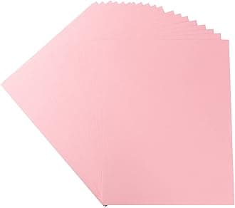 20 Sheets Colored Thick Paper Cardstock Blank for DIY Crafts Cards Making, Invitations, Scrapbook Supplies (Pink, 8.5 x 11 inches)