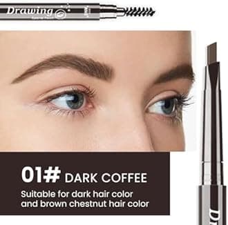 evpct Eyebrow Stencils Kit for Women Shaping, Eyebrow Shaper Makeup Kit, Eye Brow Stencil Shaper Tinting kits for Women, with Eyeliner, Eyebrows Pencil, Pomade, Brush and 10 Stencils, 07# TAUPE