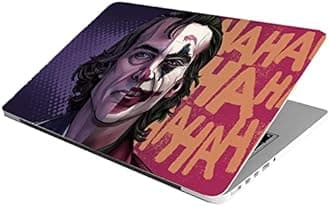 Laptop Skin Stickers HD Quality Sticker for Laptops Upto 15.6" (Dustproof|Waterproof|Scratchproof|Reusable) - Joker HA EDS1