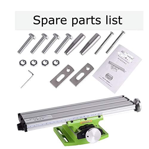 Mini Milling Machine Work Table Vise Portable Compound Bench X-Y 2 Axis Adjustive Cross Slide Table , for Bench Drill Press 12.2inches-3.54" (310mm 90mm)