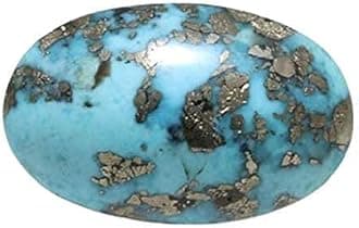 Original Certified Iranian Turquoise Firoza Stone 9.00 Ratti 8.00 Carat AAA++ Clear Natural Stone for Men and Women, Free Size, free size