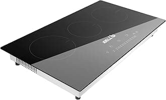 iBELL EMINENCE03 Induction Hob, Electric, 5600W, with 8 Level Power Setting, Auto -Off Protection, Toughened Glass and Touch Controls (Black)