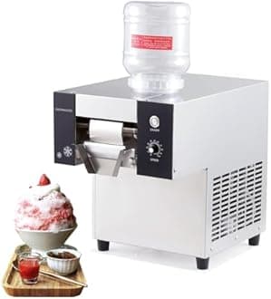 Kolice Automatic 374 lbs/day Shaved Ice Machine, Snow Cone Shaver, Snowflake Ice Machine, Air Cooling for Restaurant, Food Truck, Milktea Shops,etc