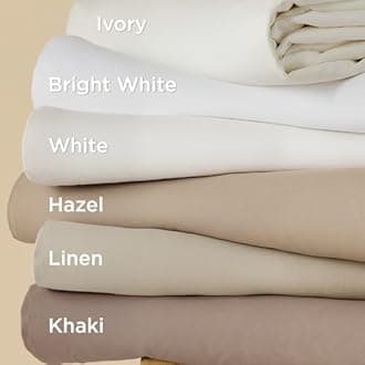 Bedsure Duvet Cover with Fitted Sheet King - Deep Pocket, Hotel Luxury Soft Double Brushed Bedding Set with Zipper Closure, 1 Duvet Cover, 1 Fitted Sheet, 2 Pillow Shams, NO Comforter, Ivory White