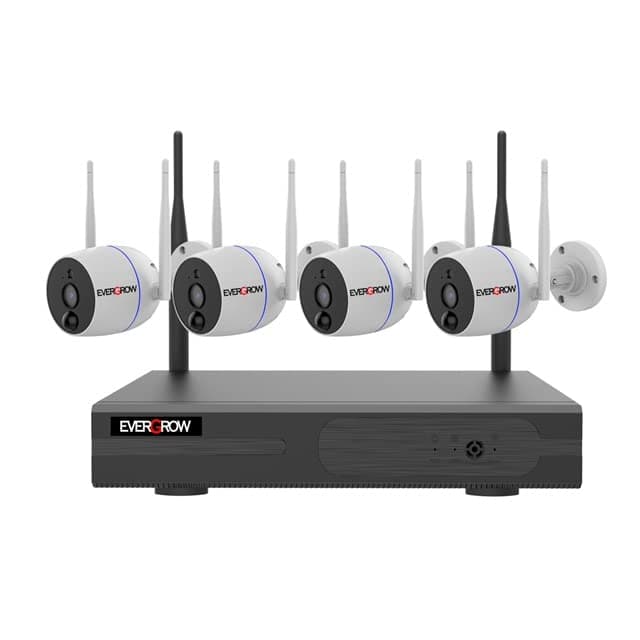[Long Range, 10 Channel NVR] Wireless Security Camera System with 1TB Hard Drive,4Pcs 1296p 3.0MP Night Vision WiFi IP Security Surveillance Indoor Outdoor Alexa (CAM-WIFI-4CH-A-2MP-168)