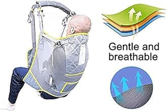 Toileting hoist Sling, Patient Lift Stair Board, Mesh Fabric With Toilet Sling Design With Split Leg, For Elderly, Disabled