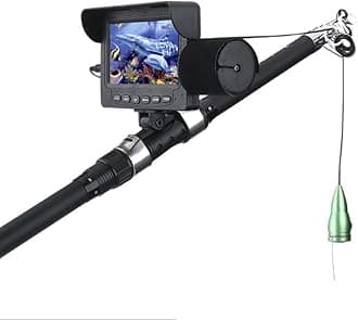 Hilitand Fish Finder Kit, Underwater Fishing Camera with 4.3' Display, Portable Video Fish Finder, Led Brightness Adjustment, Aluminum Alloy 165Ã‚° View Fish Model Camera, for Lake Fishing