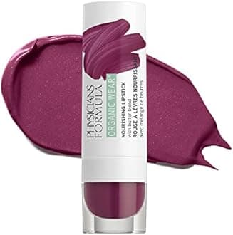 Physicians Formula Organic Wear All Natural Lipstick, Sugar Plum, Nourishing, Dermatologist Approved, Gluten Free