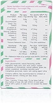 Skinny Sprinkles, 30 Servings - Weight Management Drink with Glucomannan - Vegan, Vegetarian Society Approved - Made in The UK - Candy Apple