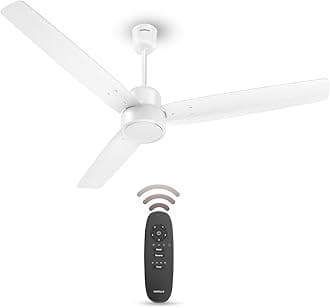 Havells FAB BLDC Ceiling Fan 1200mm, 380 RPM, Savings upto 65%, Reverse Rotation, 4 Modes (Boost, Sleep, Breeze, Mop), Low Wattage 30W, Low Noise, Air Flow:225 CMM, 3 Year Warranty, Elegant White