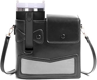 GSenhui Stanley Cup Bag Purse, Stanley Cup Holder Water Bottle Bag with Shoulder Strap Outdoor Portable Crossbody Bag for Stanley Cup