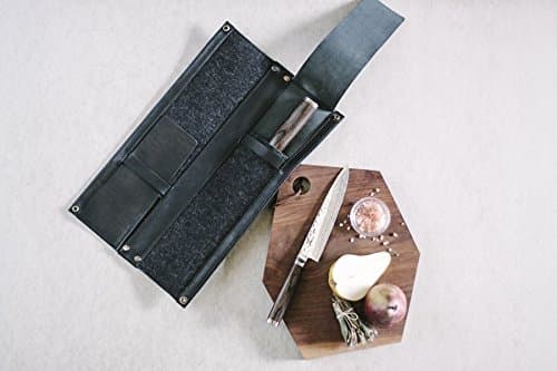 Leather Knife Case: Black