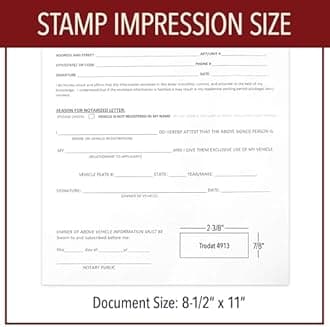 Custom Signature Stamp - Personalized Insignia - Self-Inking - Your Choice of 7 Ink Colors! (5, Large)