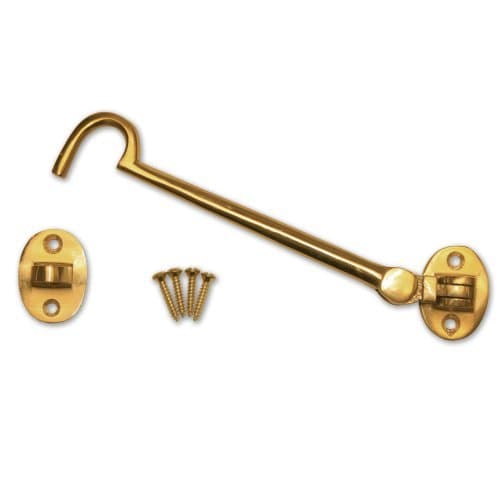 Solid Brass Cabin Hook - 150mm (6 Inch) by RKLTools.co.uk