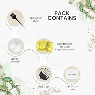 byPureNaturals 100% Organic Powder Soft Black Hair Color (60 Gram) | Pure Natural Hair Colour for Men & Women | Chemical Free & Ammonia Free Hair Colour Organic & Natural Hair Color