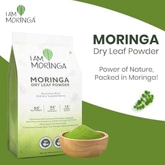 Moringa Powder 250gm, 100% Natural Drumstick Leaf Powder Good for Skin, Hair Healthy Plant based Protein Powder with No Chemicals and Preservatives