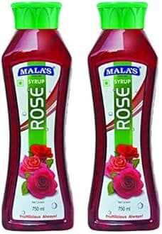 Mala's Mala Rose Syrup - 750Ml Bottle, Liquid (Pack of 2)