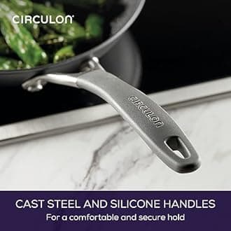 Circulon A1 Series with ScratchDefense Technology Nonstick Induction Frying Pans/Skillet Set, 8.5 Inch and 10 Inch - Graphite, Skillet Set (8.5" & 10")