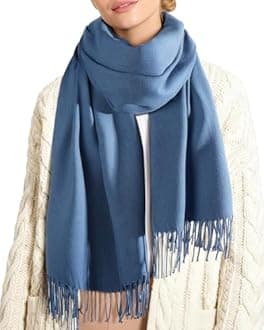 FURTALK Womens Winter Scarf Cashmere Feel Pashmina Shawl Wraps Soft Warm Blanket Scarves for Women
