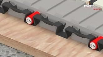 NuHeat N1C080-H-KIT 80 sq ft Home Comfort Floor Heat Kit with Home Thermostat, Heat Membrane, Heat Cable, MatSense Pro Fault Indicator