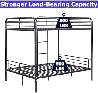 Movdevy New Upgrade (Full Over Full BUNK Bed)