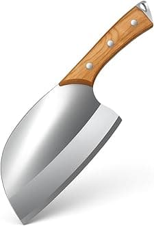 - Machado 10.80" Handmade Serbian Forged Butcher Hunters Meat Cleaver Kitchen Knife | Chopper Bone Cutting Knives - German Stainless Steel - for Home Kitchen Restaurant Outdoor BBQ Camping and Gifting