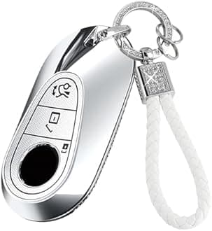 Key Fob Cover Compatible with Mercedes S G E C-Class, W223 S350 S400,Key Protective Cover,Decorative protection