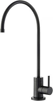 Purita 100% Lead-Free Kitchen Water Filter Faucet in Matte Black, FF-100MB, 12 Inch