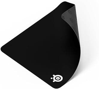 SteelSeries QcK Large Gaming Mousepad — Black — Non-Slip Silicone Rubber Base — Peak Tracking and Stability — Optimized for Gaming Sensors — 490 mm x 420 mm — FPS, MOBAs, RTS, MMO