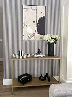 6 Pieces Wall Panels for Your Home/Office Or Any Residential/Commercial/ - Improvement PVC for Interior Use Only Upgrade Your Wall with Our Amazing Wall Panels. (Fabric Style Grey)