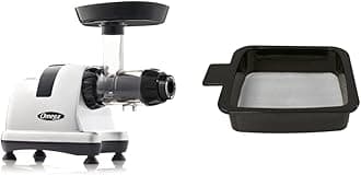 Omega MM900HDS Medical Medium Masticating Juicer, Cold Press Juicer Machine For Celery with Adjustable Dial, 200-Watts, Silver and Omega Juicer Replacement Parts - Straining Sieve