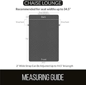 Sofa Shield Chaise Slip Cover with Patented Strap, Cushion Protector, Reversible Stain, Dog Tear Resistant Slipcover, Quilted Microfiber 102x34” Seat, Washable Covers, Dogs Pets Kids Hunter Green Sage