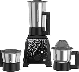 Ultra Topp 3-Jar Mixer Grinder 750-Watts 110V, Black