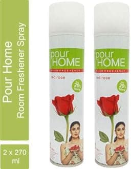 Room Freshener Red Rose 270 Ml (Pack of 2) Spray