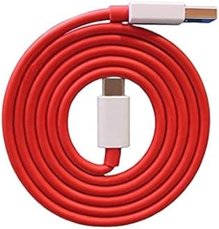 MYVN 65 Watt USB Type C Data Sync & Fast Charging Cable for One Plus Dash Warp Adapter Compatible with One Plus 8, 8 Pro, 7, 7T, 6T, 6, 5, 5T, 3T, 3 Smartphones (1 Metre Cable)