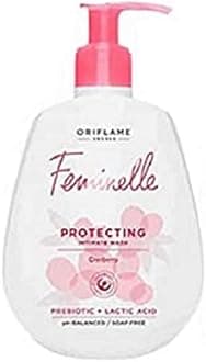 Protecting Intimate Wash Cranberry and Premium Luxury Bathing Red Loofah Sponge Scrubber for Men & Women(Combo) (by Ori Flame)