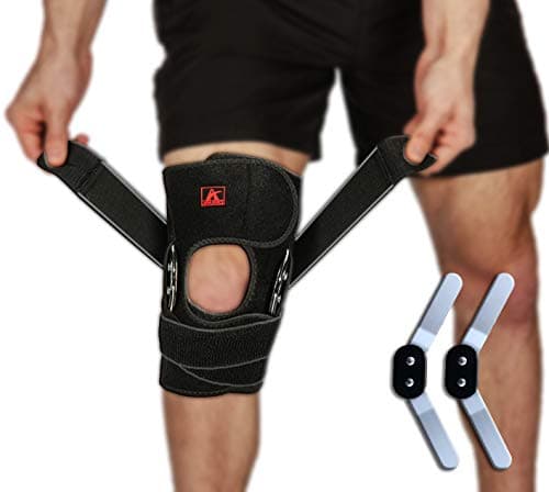 Hinged Knee Brace with X-Strap