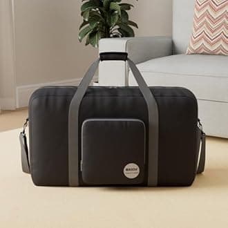 WANDF Foldable Travel Duffel Bag 60-120L Duffle Carry on for Women and Men