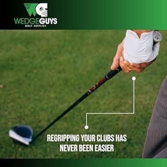 Wedge Guys Golf Grip Kits for Regripping Golf Clubs (Ultimate Grip Kit: Hook Blade, 30 Grip Tape Strips, 8 Ounce Grip Solvent, Rubber Vise Clamp)