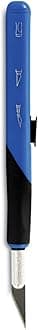 Retract-A-Blade Knife, #11, 5.25" Plastic Handle, Blue/Black