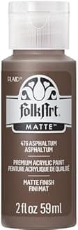 FolkArt Acrylic Paint in Assorted Colors (2 oz), 476, Asphaltum