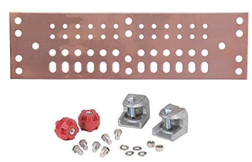 Andrew UGBKIT Universal Ground Bar Kit with Solid Copper BussBar Pre-Drilled for Grounding and Power Distribution Equipment