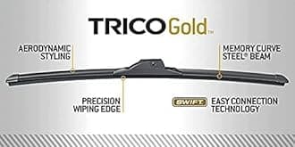 TRICO Gold 26 & 16 Inch Pack of 2 Automotive Replacement Windshield Wiper Blades for My Car (18-2616)
